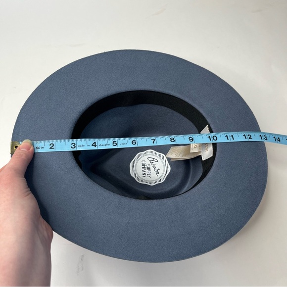 NEW Brixton Venice Fedora hat,Blue Haze,western,bohemian, - Picture 9 of 16